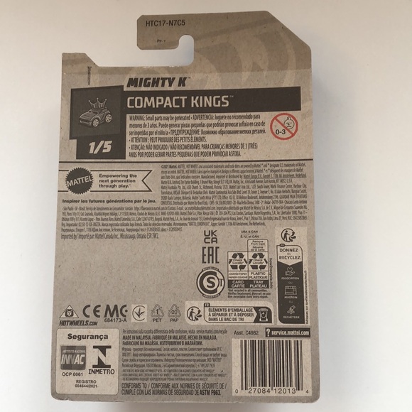🛍️5/$20🛍️BNIB Hotwheels Compact Kings, Mighty K. - Picture 3 of 3